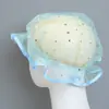Gorro de ducha de malla impermeable con sonido de vibración y explosión roja de fábrica de origen, gorro de ducha de cielo estrellado, gorro de baño doble para adultos al por mayor