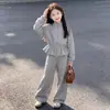 Conjunto de Primavera para Niñas 2026 Nuevo Estilo para Niños Mayores, Ropa Deportiva Casual Súper Elegante y a la Moda, Conjunto de Dos Piezas para Primavera y Otoño