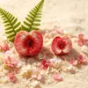 Brinquedo de Fruta Mirtilo Meio Cortado Simulada Mini Fruta Pêssego Pingente de Chaveiro Fofo Acessório de Fivela de Sapato DIY