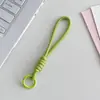 Cordón para teléfono de dopamina, llavero colorido para cámara, correa de muñeca anti-pérdida, correa corta tejida para teléfono para botellas de agua y bolsas