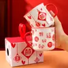 Taza de Boda Feliz para Palabras Taza de Pareja Roja de Alto Valor de Color Acompañamiento de Ceremonia Taza de Cerámica Festiva Estilo Chino Marea Nacional para Mujeres
