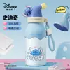 Botella de agua térmica de Disney, vaso con popote de gran capacidad, diseño elegante para niñas, adecuado para que lo usen niños y estudiantes en la escuela