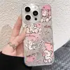 Serie Gatito Rosa de la Fortuna Funda para Teléfono Adecuada para Apple 11 iPhone 17 Pro Max Transparente Anti-Caídas Cubierta Protectora