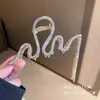Pinza de Tiburón Grande para el Cabello Estilo Japonés y Coreano Fresco y Dulce de Aleación con Borla Pinza de Garra para la Parte Posterior de la Cabeza Accesorio para el Cabello Primavera 2025