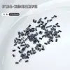 Mini Pedrería Rectangular de Circonita Color Champaña con Base Plana para Uñas, Pedrería Larga en Tira para Uñas, Pedrería Champaña, Pedrería de Circonita para Uñas