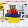 Cubo de la Fortuna para Sala de Estar, Cuenco del Tesoro, Cesta de Almacenamiento de Ropa para Dormitorio Tejida con Cuerda de Algodón, Cesta Redonda para Almacenamiento de Juguetes, Almacenamiento Decorativo