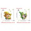 Llavero Acrílico 2D Lindo y Divertido Transfronterizo con Múltiples Diseños para Elegir, Presentando Personajes de Dibujos Animados como Enanos, Frutas y Ratones, Adecuado como Colgante para Bolso