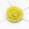 Flor artificial 7CM cabeza de flor rosa flor de espuma PE decoración de boda DIY guirnalda decoración de pastel producción de bola de flores