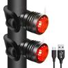 Lanterna traseira impermeável recarregável equipamento de equitação USB luz de advertência de bicicleta de montanha luz do capacete Lanterna traseira de bicicleta