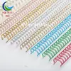 Calendário de mesa de anel de ferro de encadernação de fio duplo revestido de metal, caderno de folhas soltas, anel de encadernação em espiral, acessórios de papelaria