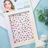Adesivos de strass brilhantes, decorações de leque, enfeites de strass coloridos, acabamento de pérolas, materiais para artesanato DIY, atacado para vendas transfronteiriças