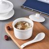 Olla de cerámica para estofado, olla para estofado Shaxian, olla dulce, olla especial para estofado de hotel con tapa para una persona, tazón para huevos al vapor