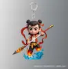 Decoração Periférica Popular Transfronteiriça da Animação Nezha Pingente de Mochila Decoração de Casa Chaveiro de Acrílico Pingente Presente