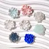 Camelia Blanca Brillante Rosa Crema Pegamento Resina Cristalina Pendientes Hechos a Mano Accesorios para el Cabello Adornos Accesorios de Resina