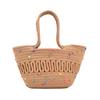 Bolsa Tejida de Algodón Francés Viaje Vacaciones Bolsa de Playa Gran Capacidad Combinable Portátil Bolsa Cesta de Verduras Bolsa de Compras Transfronteriza