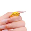 Anillo Pixiu de Latón Chapado en Oro para Atraer Riqueza para Mujeres, Nuevo Estilo Chino de Lujo Ligero, Diseño Versátil, Anillo Vajra Ajustable