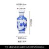 Jingdezhen - Marco antiguo de cerámica azul y blanca con flores decorativas para encimeras de porcelana para el hogar