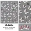 Nuevas Calcomanías para Uñas de Mariposa, Accesorios Decorativos Suaves y Portátiles, Calcomanías 3D en Relieve, Calcomanías para Uñas de Concha, Tridimensional