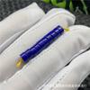 Espaçador de turquesa azul de segunda geração de magnesita de porcelana alta Wenwan Green Gold acessórios espaçadores de corte reto Pulseira Bodhi de diamante DIY