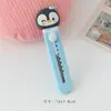 Cuchillo de utilidad de dibujos animados lindo, herramienta mini portátil afilada para abrir paquetes, cortador de papel de colores para estudiantes