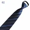 Venta al por mayor del fabricante Corbatas Rojas con Cremallera para Hombres y Mujeres, Vestimenta Formal de Negocios para Novio, Boda Estilo Coreano Corbata Rayada Perezosa Sin Corbata
