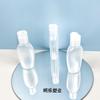 Botella de Plástico PP Personalizada 50ml 20 Dientes Hombro Oblicuo Botella Plana Pe Botella Tapa Flip Jingle Botella Desinfectante de Manos Botella Química