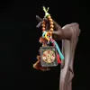 Pingente Tecido Artesanal Trazedor de Sorte Ano Novo Estilo Xizang, Acessório com Borla Colorida Estilo Étnico, Ornamento Pendente Portátil, Decoração Pendurada para Carro