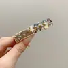 Pinza para el pelo de influencer mismo estilo con borla de perla y diamante brillante, accesorio para el pelo de temperamento, pinza de resorte, pinza para flequillo, venta caliente transfronteriza, femenina