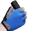 Guantes de Medio Dedo para Hombres y Mujeres, Antideslizantes, Resistentes al Desgaste, Transpirables, Guantes para Ciclismo al Aire Libre, Almohadillas de Palma de Silicona, Guantes de Entrenamiento Deportivo y Fitness
