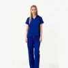 Uniformes de Scrub de Alta Qualidade de Secagem Rápida, Uniformes de Scrub de Manga Longa e Curta, Aventais Cirúrgicos, Vestuário de Trabalho Unissex para Dentista para o Verão