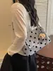 Bolso Cubo de Moda con Lunares para Debajo del Brazo para Mujer 2026 Invierno Nuevo Estilo Versátil Dulce Bolso de Mano Bolso de Hombro