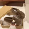 Nuevos Zapatos de Casa de Algodón para Mujer para Exteriores 2026, Zapatos Planos Peludos Cálidos y Cómodos de Invierno, Pantuflas Peludas para el Hogar para Mujer