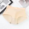 Calcinha falsa acolchoada sem costura de cintura média feminina quadril quadril quadril levantar quadril pêssego quadril bumbum grande calças de barriga