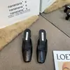 Estilo Coreano 2026 Primavera/Verão Nova Chegada Mules de Bico Fechado Salto Bloco Sandálias de Salto Alto Pretas para Uso Externo Sapatos Femininos
