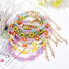 Pulsera de cuentas de colores transfronteriza creativa bohemia de playa grado tejida a mano pequeñas cuentas de flores pulsera al por mayor