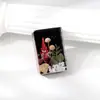 Marcador de livro de resina estilo floresta com flores reais e secas, presente criativo temático de floresta que brilha no escuro, ornamento de artesanato em resina