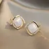 Pendientes Texturizados de Lujo Ligero y Gama Alta, Pendientes de Diseño Femenino y Fresco, Pendientes y Pendientes Franceses Elegantes y Versátiles