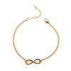 Joyería retro transfronteriza europea y americana número 8 pulsera grande de oro ilimitada para mujer pulsera individual original transfronteriza
