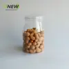 Botella redonda de plástico para mascotas de 360 ml, frasco sellado, frasco de grado alimenticio, empaque para mariscos y frutas secas, frasco para té de flor rosa
