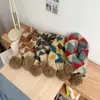 Bufanda Infantil Estilo Coreano Nuevo Estilo Otoño e Invierno Cálida para Niño Niña Bebé Resistente al Viento Bufanda Cruzada de Color Contrastante