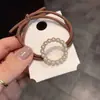 Cuerda para el cabello Dongdaemun de Corea del Sur Perla Amor Banda para el cabello Celebridad de Internet Cuerda para el cabello Accesorio para el cabello Liga para el cabello casual Banda de goma Cuidado del cabello