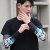 Mangas de Hielo con Protección Solar para Hombres, Guantes de Seda de Hielo, Estilo Delgado de Verano, Anti-UV