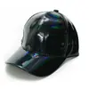 Gorra de hip-hop europea y americana transfronteriza Amazon AliExpress gorra de jazz de cuero PU colorido gorra de béisbol láser comercio exterior
