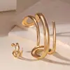 E095 Joias transfronteiriças europeias e americanas, anel e pulseira geométricos irregulares, estilo elegante e de luxo leve, pulseira aberta ajustável