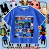 Nova camiseta infantil de manga curta Roblox Animal Hospital top da moda