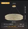 Lustre de Cristal de Luxo Leve Italiano para Sala de Estar Simples de Alto Padrão para Villa Sala de Jantar Quarto Hall Lâmpada Principal 2024 Novo