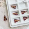 Vidrio checo doméstico vintage hortensia mariposa oso hojas hechas a mano trazado oro pulsera DIY material accesorios