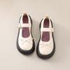 Zapatos Pequeños de Cuero Estilo Japonés JK para Mujer 2025 Primavera y Otoño Nueva Moda Versátiles Estilo Universitario Suela Gruesa Zapatos Mary Jane con Lazo