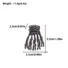 Acessórios de Cabelo de Halloween Transfronteiriços, Novos Presilhas de Cabelo com Toque de Luxo, Presilhas de Garra Personalizadas Estilo Dark, Presilhas de Tubarão Aranha Crânio Horror