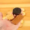 Modelo de Galleta Sándwich Artificial Oreo de PVC Llavero Colgante Creativo para Mochila Escolar Accesorios de Galleta Falsa